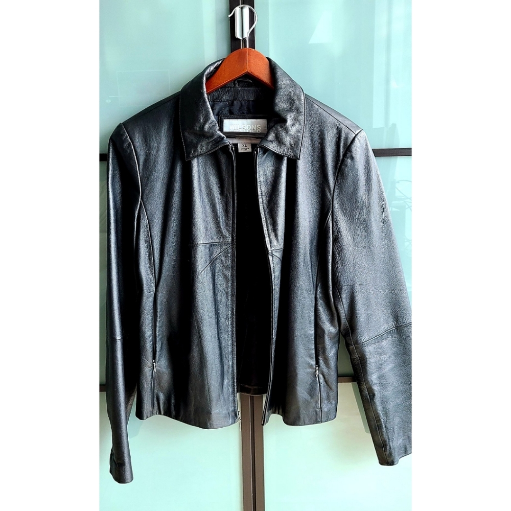 Wilson's Black Leather Jacket